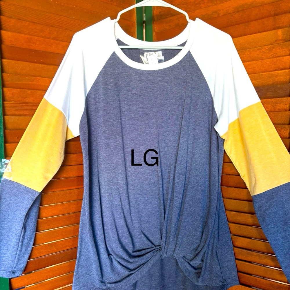 Colorblock Long Sleeve Women's Top